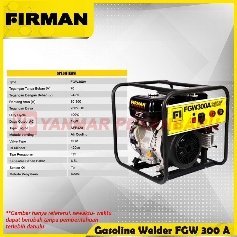 MESIN LAS FIRMAN Generator / Genset Las FGW 300 A