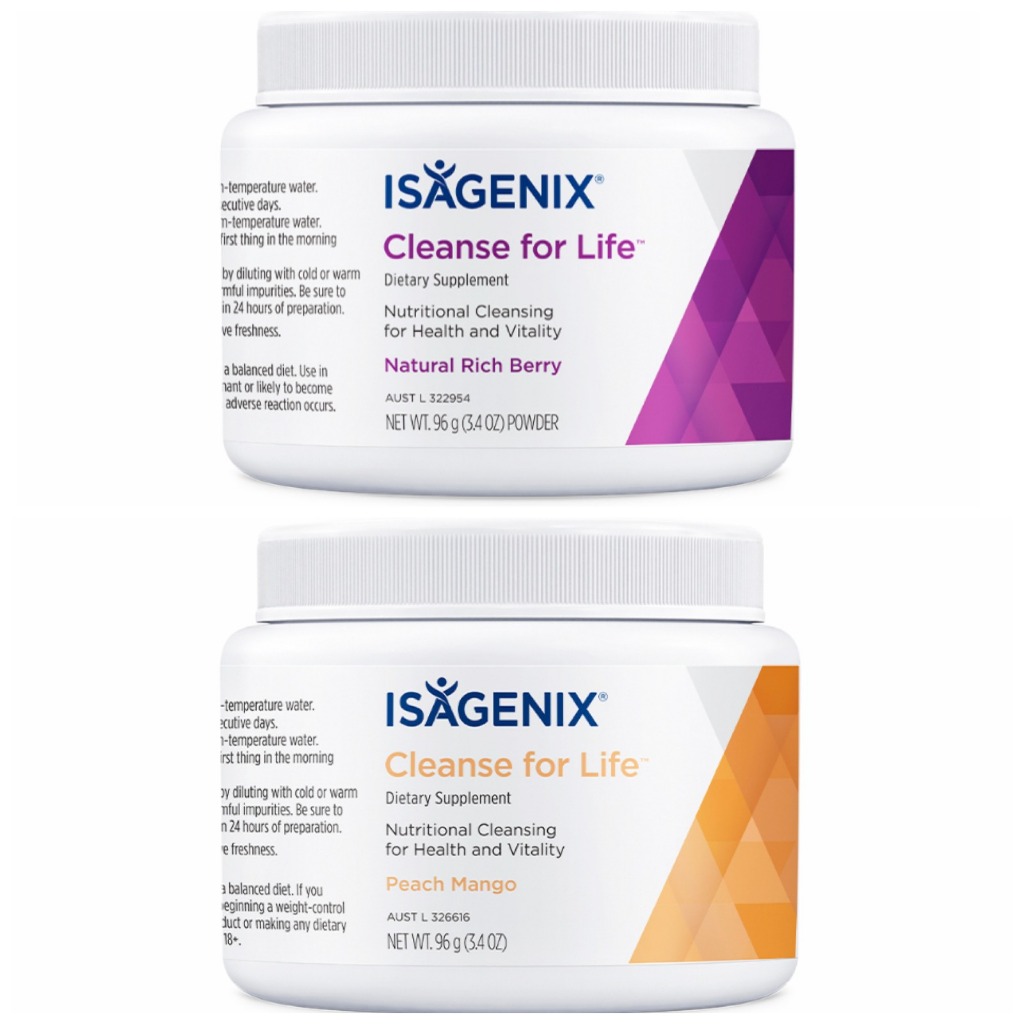 Isagenix Cleanse for Life Natural Berry / Peach Mango - Australia