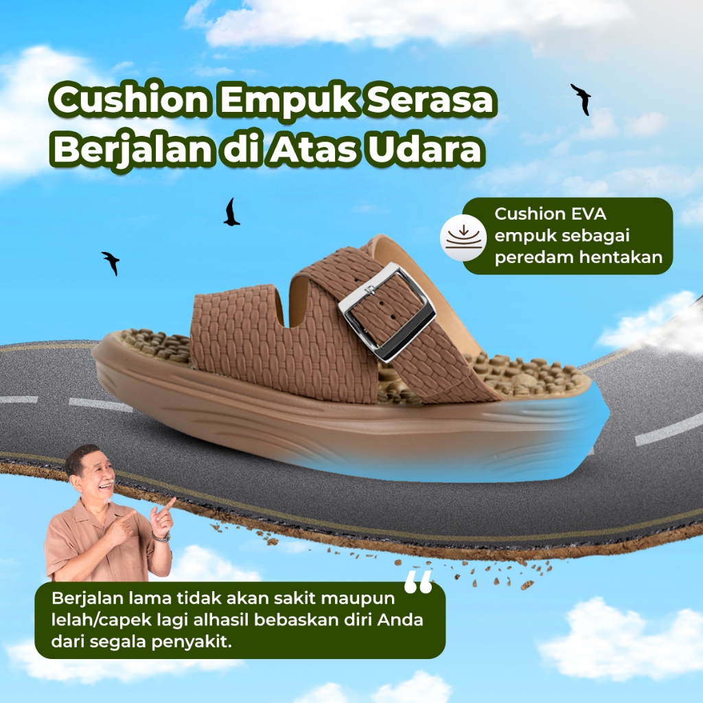 Sandal K-Walk Strap Weave Sendal Terapi Kesehatan Sandal Refleksi-2