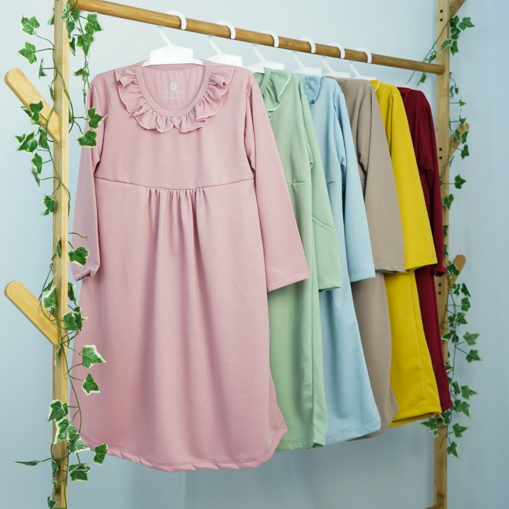 GAMIS ANAK CEWEK USIA 1 2 3 4 5 TAHUN / GAMIS ANAK MURAH BAHAN KAOS