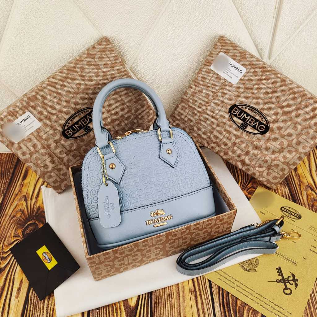 BUMBAG - SLINGBAG Alma (FreeBOX bag+ Bubble Wrap) - SALE  ALMA MINI DAMIER FREE BOX IMPORT FULL EMBO