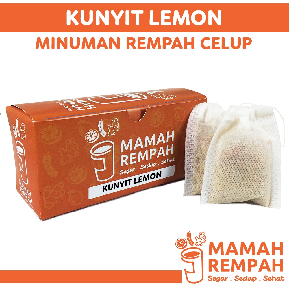 

Teh Celup Rempah Kunyit Lemon Ramuan Asli Herbal Minuman Kesehatan Kemasan Seduh Siap Minum Tradisional