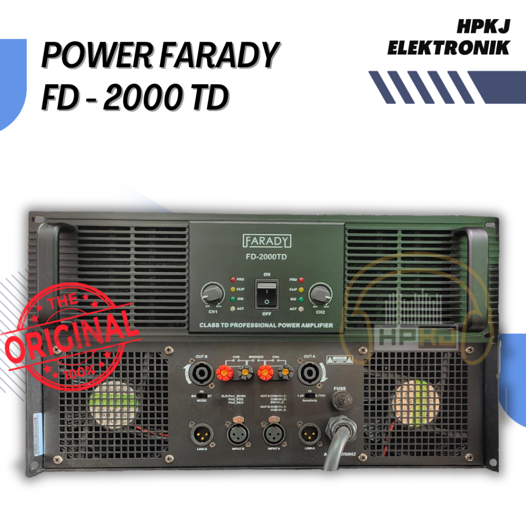 POWER AMPLIFIER FARADY FD-2000 TD POWER FARADY FD 2000 TD