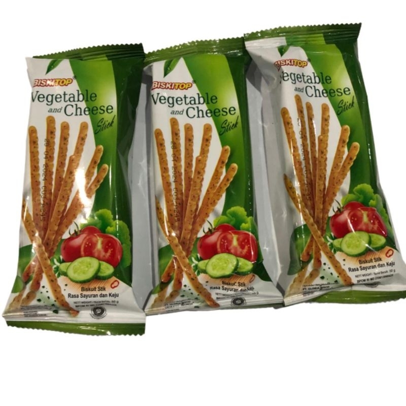 

BISKITOP VEGETABLE & CHEESE STICK 60gr