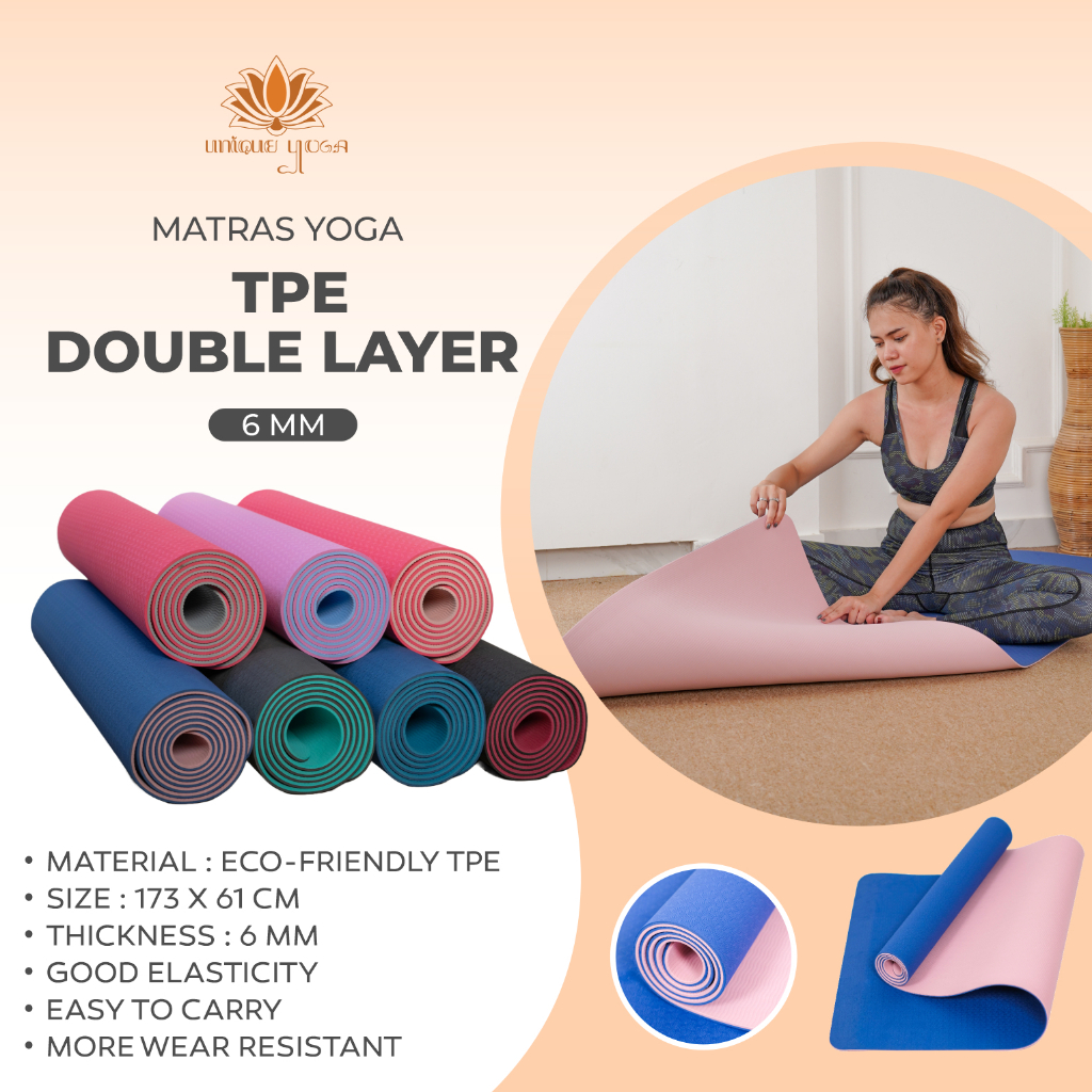 Stok Baru Matras Yoga / Matras Pound Fit / Pound Fit /Alas Olahraga Pound Fit / TPE Mat Eco Friendly