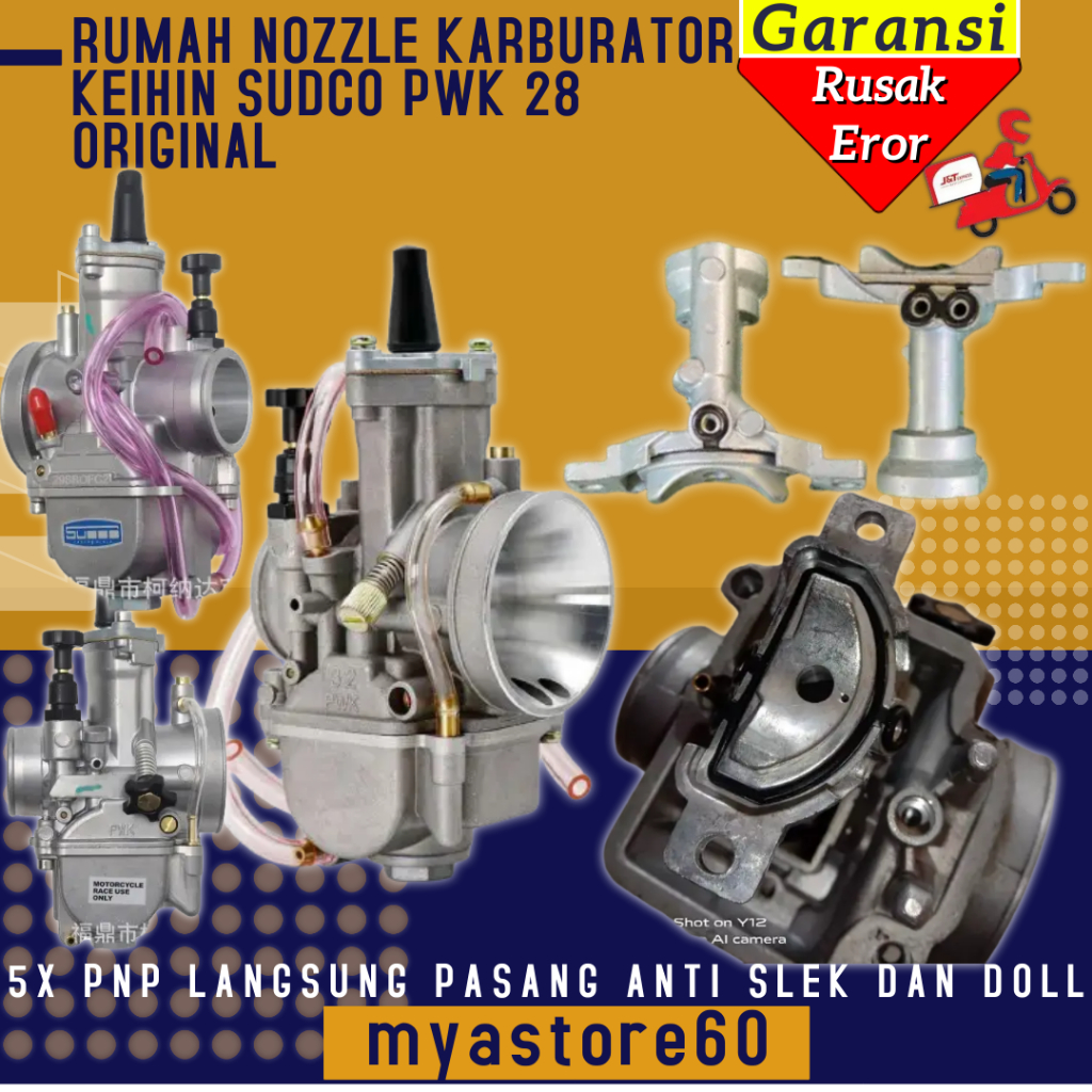 Rumah Nozzle Nozel House hole holle bodi bodi hole Karburator PWK28 PWK 28 Cangkang Nosel Karbu Carb
