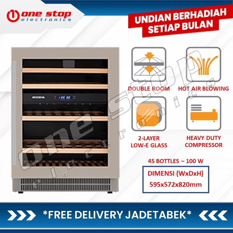 MODENA WC 2045 S Scuderia Wine Cooler 45 Bottles