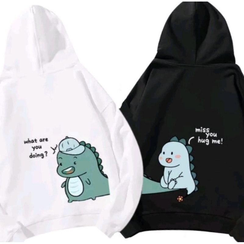 DEYSHOPOFFICIAL HOODIE COUPLE PRIA WANITA TERBARU DIΝΟ HUG ME KEKINIAN COWOK CEWEK REMAJA KEREN