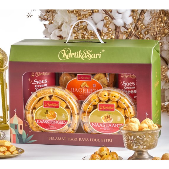 

READY BEKASI 08 FEB 2025 - HAMPERS KARTIKA SARI PLATINUM B LEBARAN 2023 EID MUBARAK RAMADAN KAREEM PARCEL GIFT BOX PAKET PARSEL BANDUNG BEST SELLER NATAL CHRISTMAS PAKET PACKAGE BAKEMART TOAST FESTIVE SEASON CNY CHINESE NEW YEAR MOONCAKE IMLEK