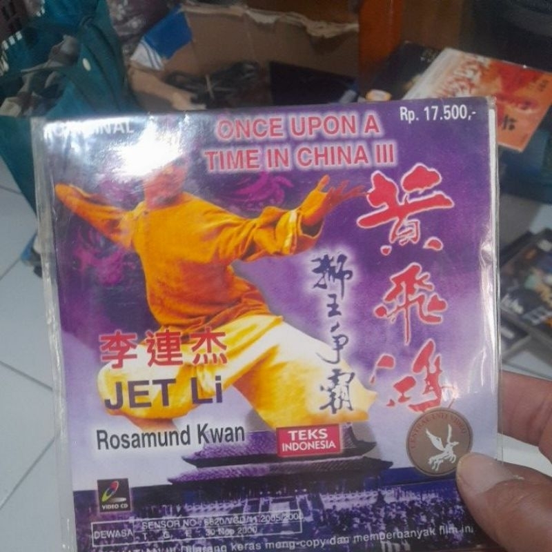 vcd mqndarin original once upon a time in china 3 bagus