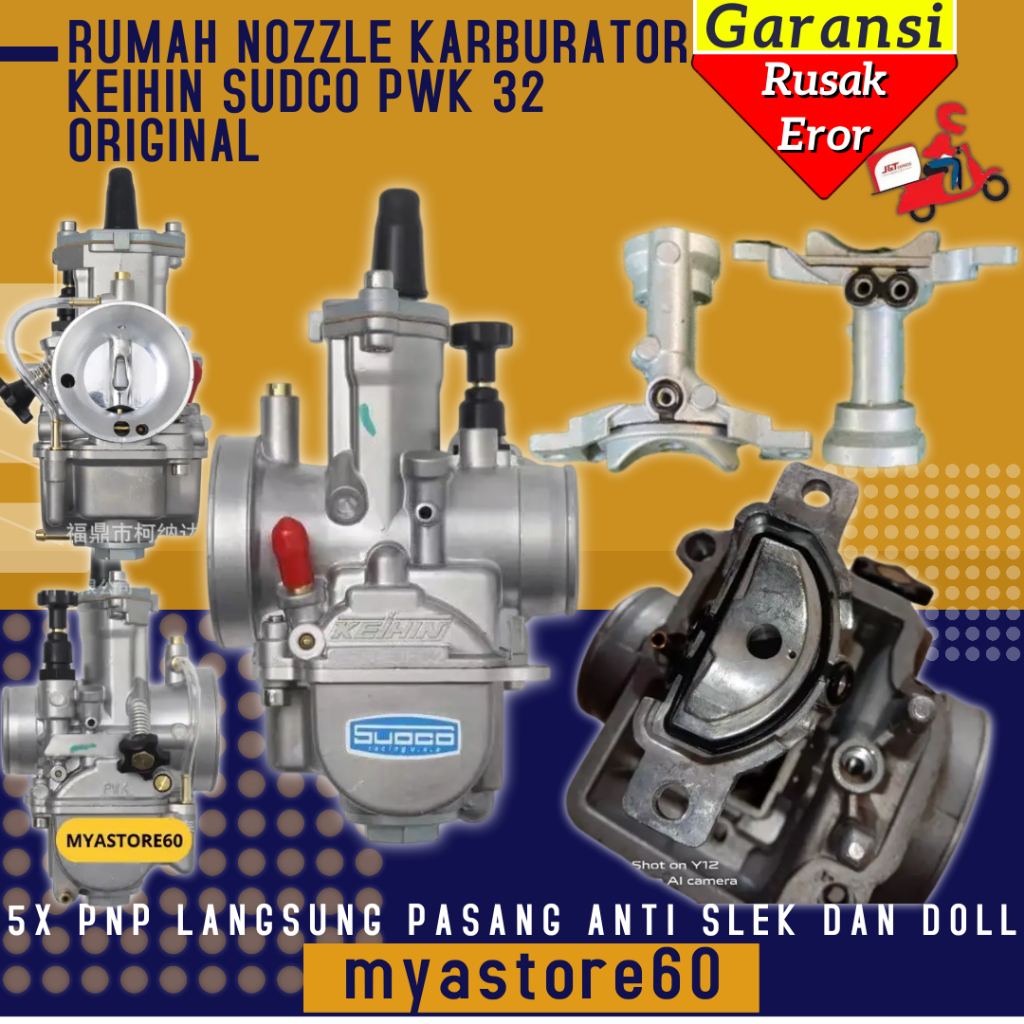 Rumah Nozzle Nozel House hole holle bodi bodi hole Karburator PWK32 PWK 32 Cangkang Nosel Karbu Carb