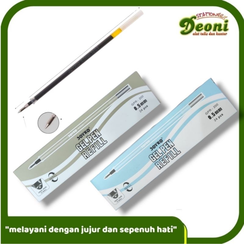 

JOYKO GPR-200 Gel Pen Refill Isi Ulang Pulpen Pena 0,5mm (1 Pack/24 pcs)
