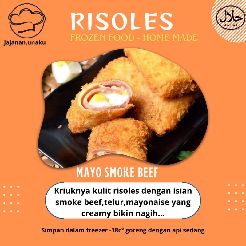 

RISOLES MAYO SMOKED BEEF Isi 5 Pcs