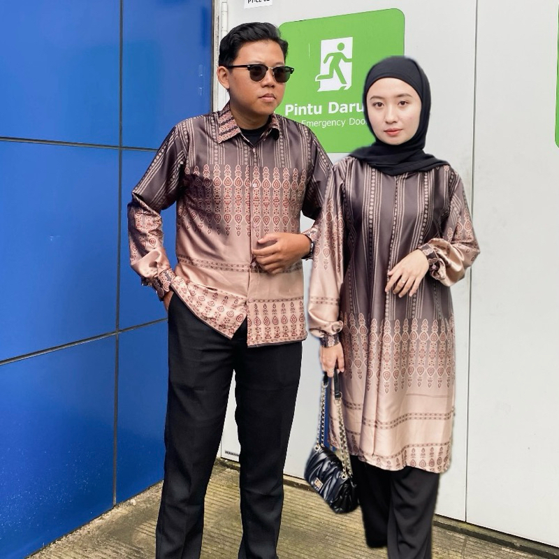Set Couple Silk / Outfit Lebaran / Outfit Kondangan - YANARRA.ID