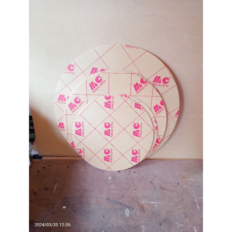 Acrylic Neon Box bulat Diameter 60 CM