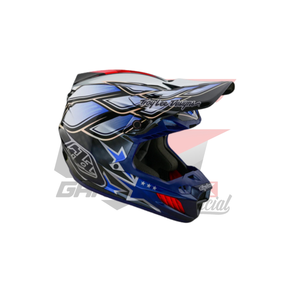 HELM TLD SE5 CARBON HELMET MIPS - WINGS BLACK