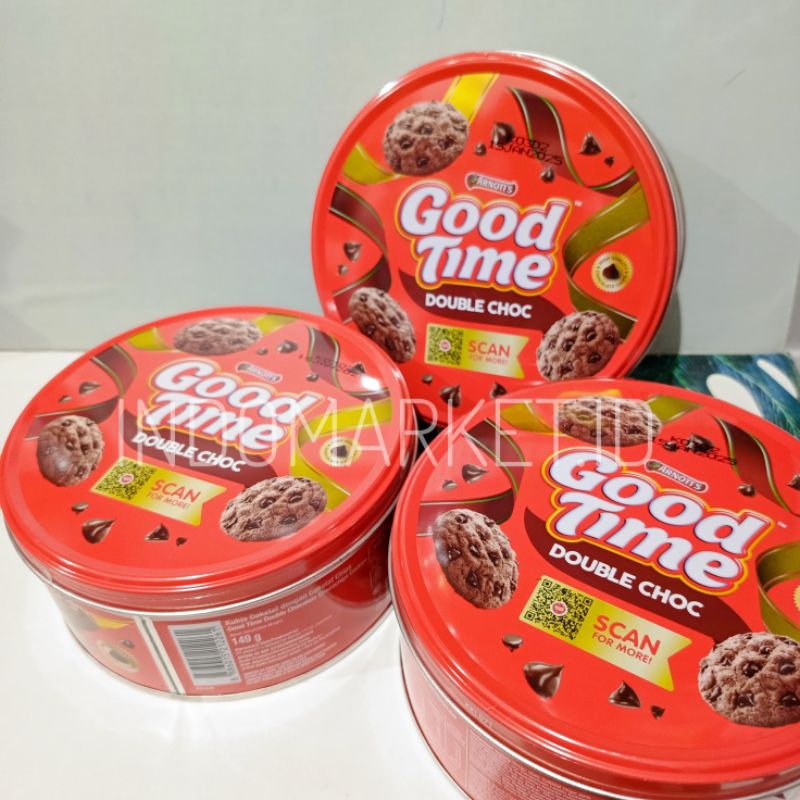 

INDOMARKET.ID / Good time double choc 149g/Good time kaleng/Good time/Goodtime/Nissin soklat/Gizzi biscuit