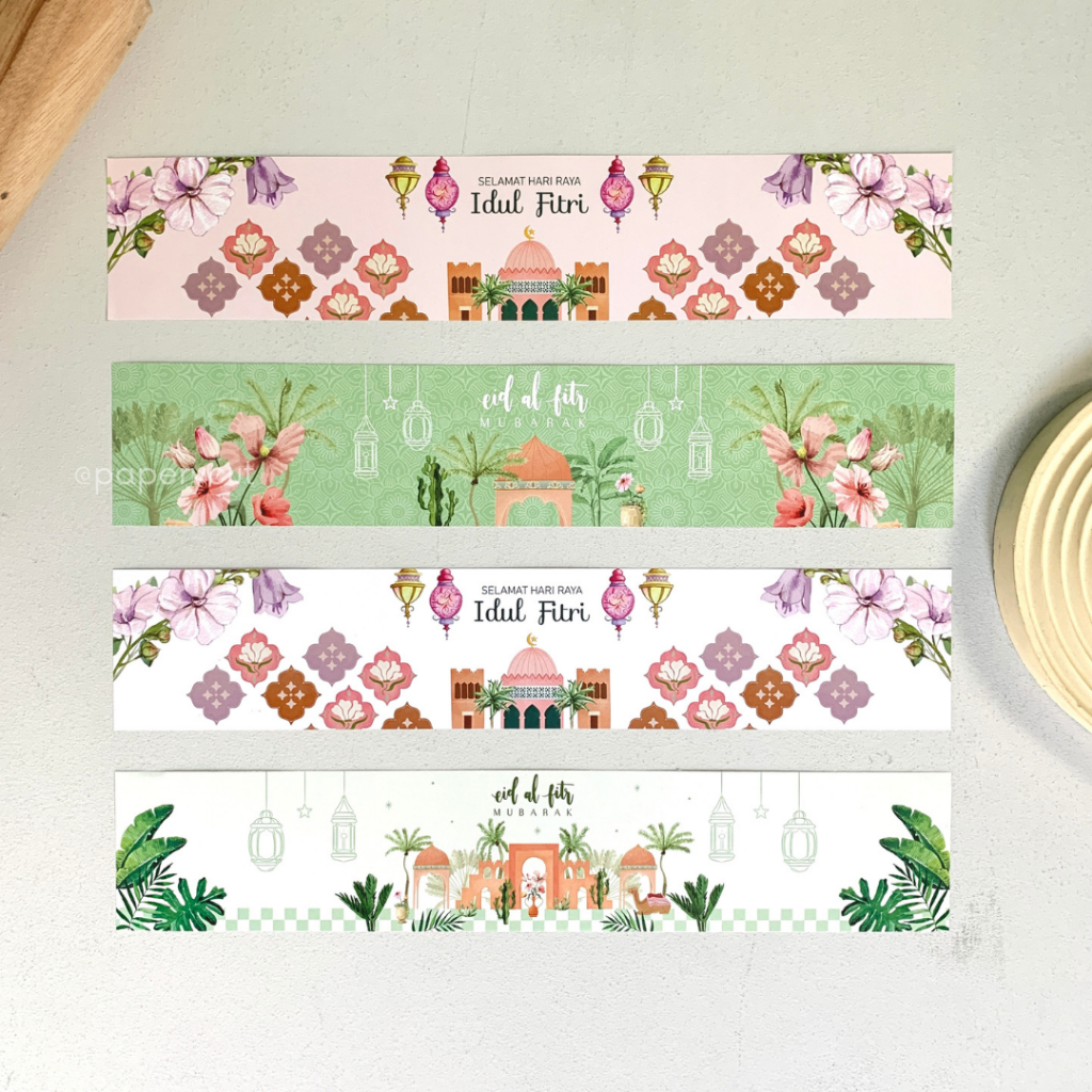

(10 pcs) PAPER SLEEVE / BELT - LEBARAN / IDUL FITRI