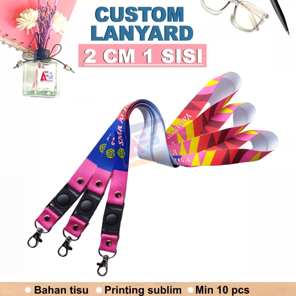 

CETAK TALI LANYARD ID CARD CUSTOM 2 CM 1 SISI/LANYARD ID CARD CUSTOM PRINTING/GANTUNGAN CUSTOM/KALUNG CUSTOM