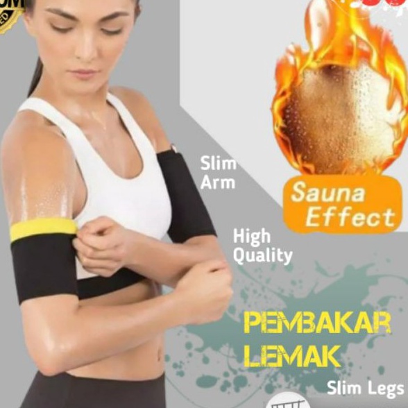 XC26619 MANSET TANGAN PENDEK PENGECIL LENGAN HOT SHAPER DEKER TANGAN KORSET OLAHRAGA GYM ORIGINAL PR