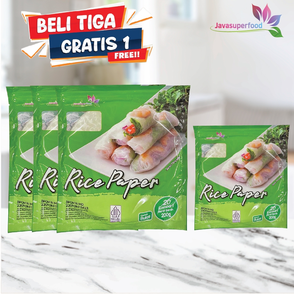 

[BELI 3 GRATIS 1] Rice Paper 200G / Banh Trang High Quality Rice Paper / Kulit Lumpia Vietnam Rice Paper / rice roll spring roll / 200g