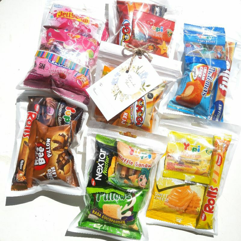

[PART 3] [GROSIR Rp.3600] MINI GIFT SNACK | MINI HAMPERS LEBARAN | FREEBIES SNACK