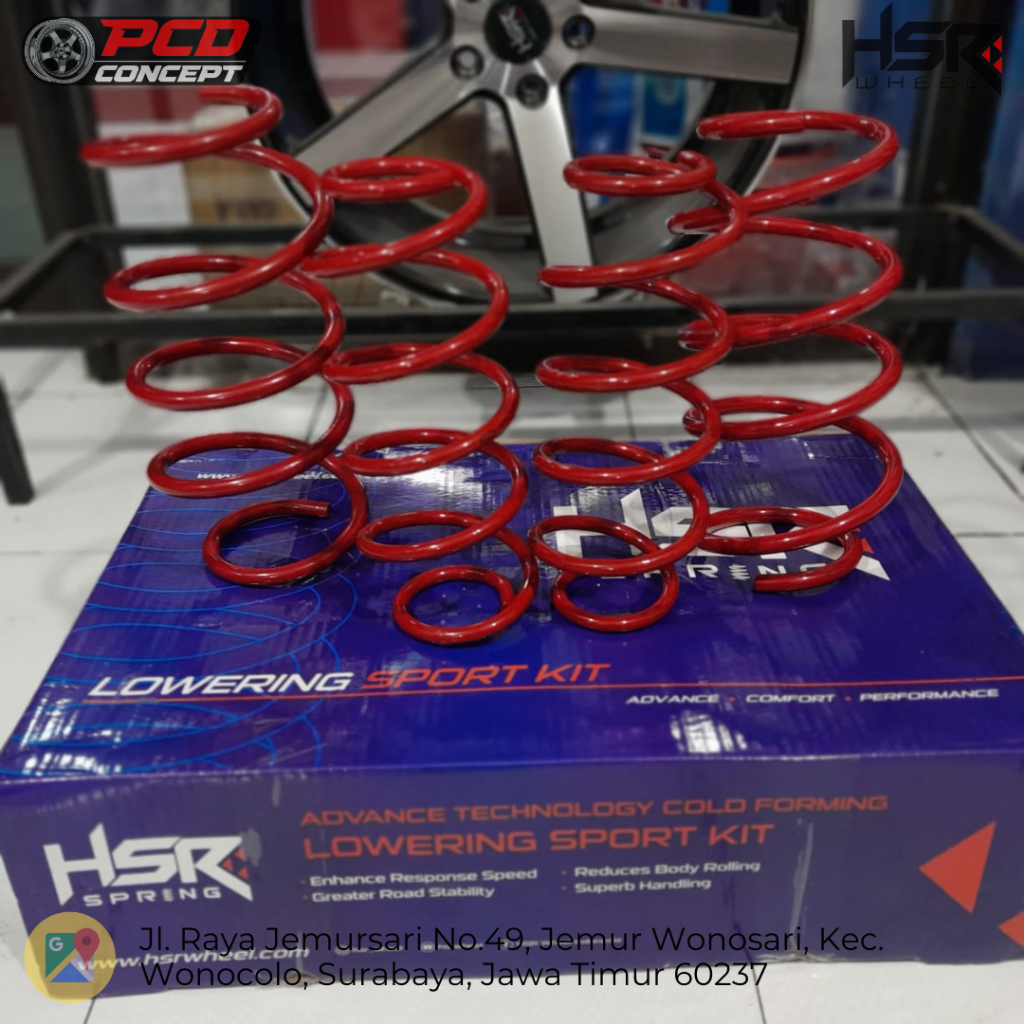 LOWERING KIT HSR HONDA BRIO/MOBILIO 2011-2017
