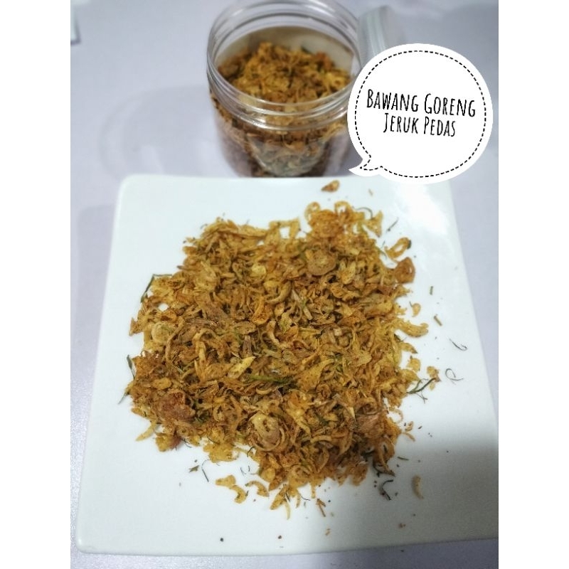 

Bawang Goreng Sumenep Bu Soni ( Jeruk Pedas )