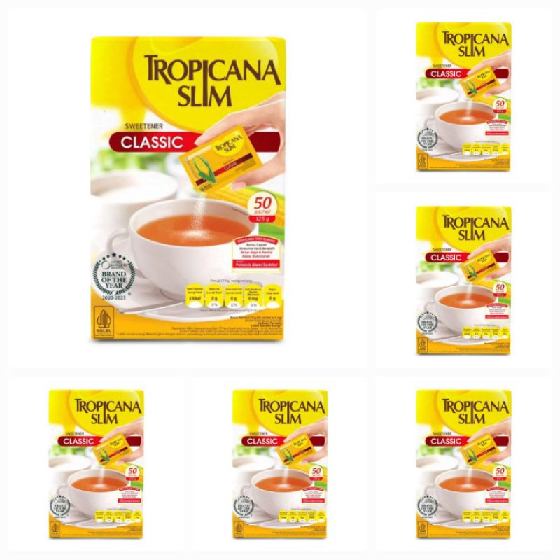 

Tropicana Slim Sweetener Classic 50 Sachet