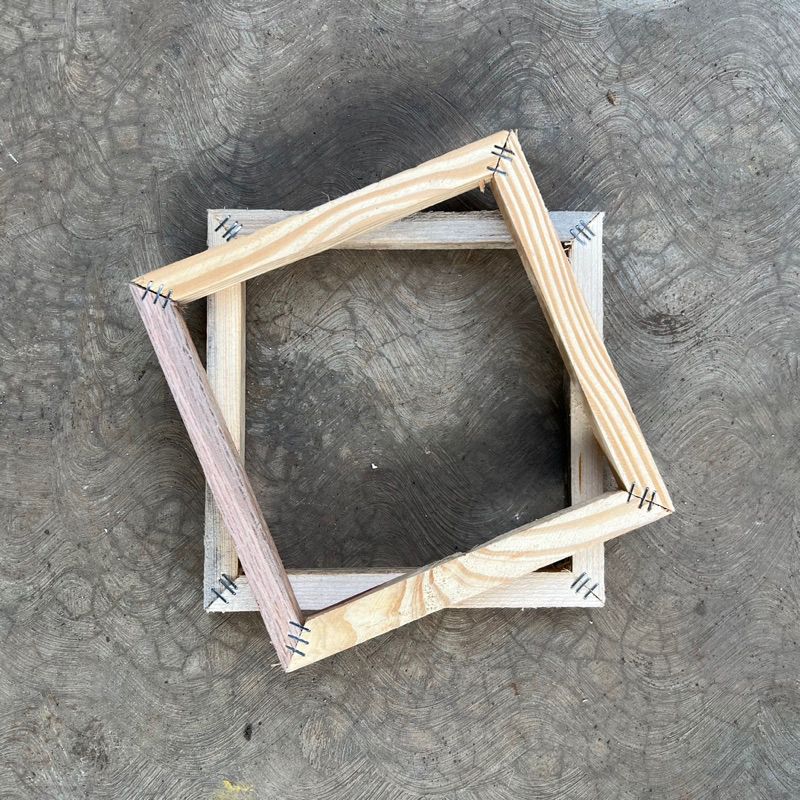 

spanram kayu 30x30 peralatan lukis / kanvas lukis / frame figura
