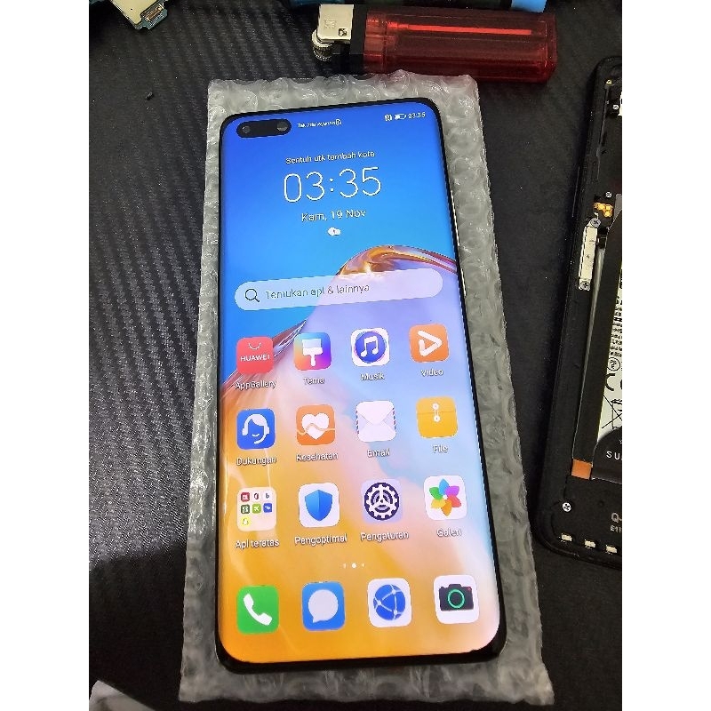 LCD HUAWEI P40 PRO MINUS ADA DOOT KECIL SAMAR D BAWAH