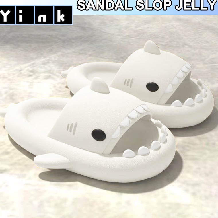 Murah Meriah Sandal Hiu Dewasa Sandal Wanita Import Sepatu Sendal Karet Jelly Kekinian Slip On Sanda
