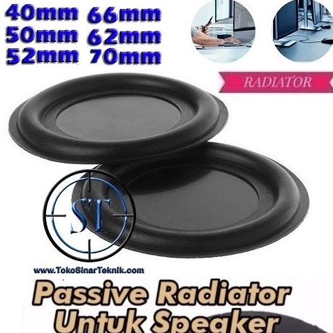 Siap Kirim 2PCS Bass Radiator Woofer Vibration Membrane Passive Speaker DIY Pasif Penguat Bass Spike