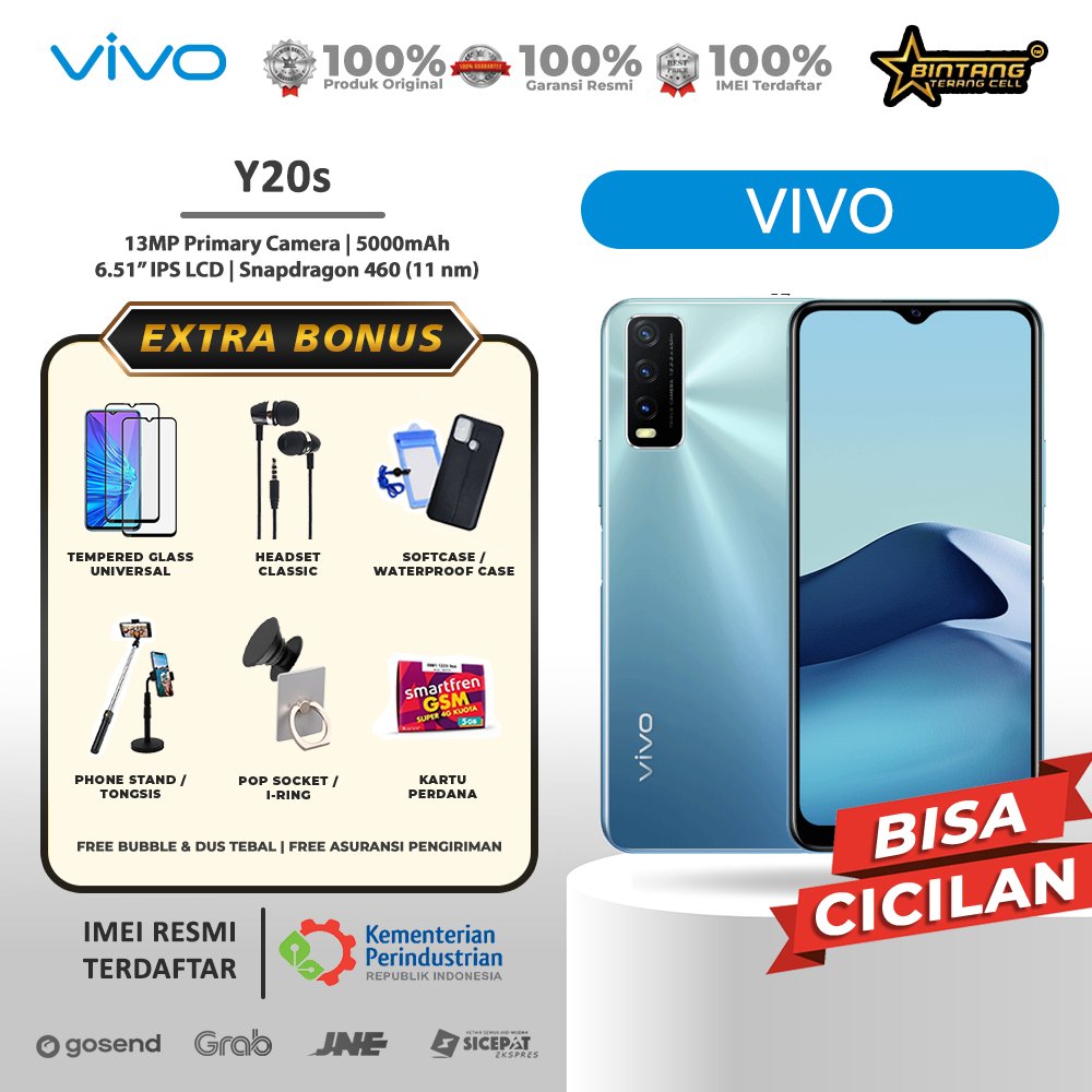 Vivo Y20s ram 8/128gb y20SG ram 4/128gb garansi resmi