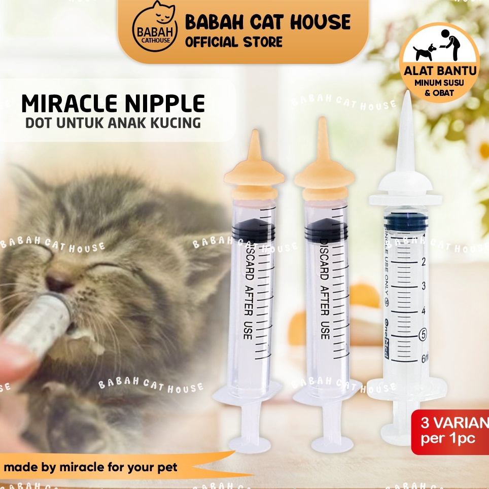 REG376 Free Ongkir MIRACLE NIPPLE Pentil Dot Susu Spet Anak Bayi Kucing Kecil Mini Niple Nipel Untuk
