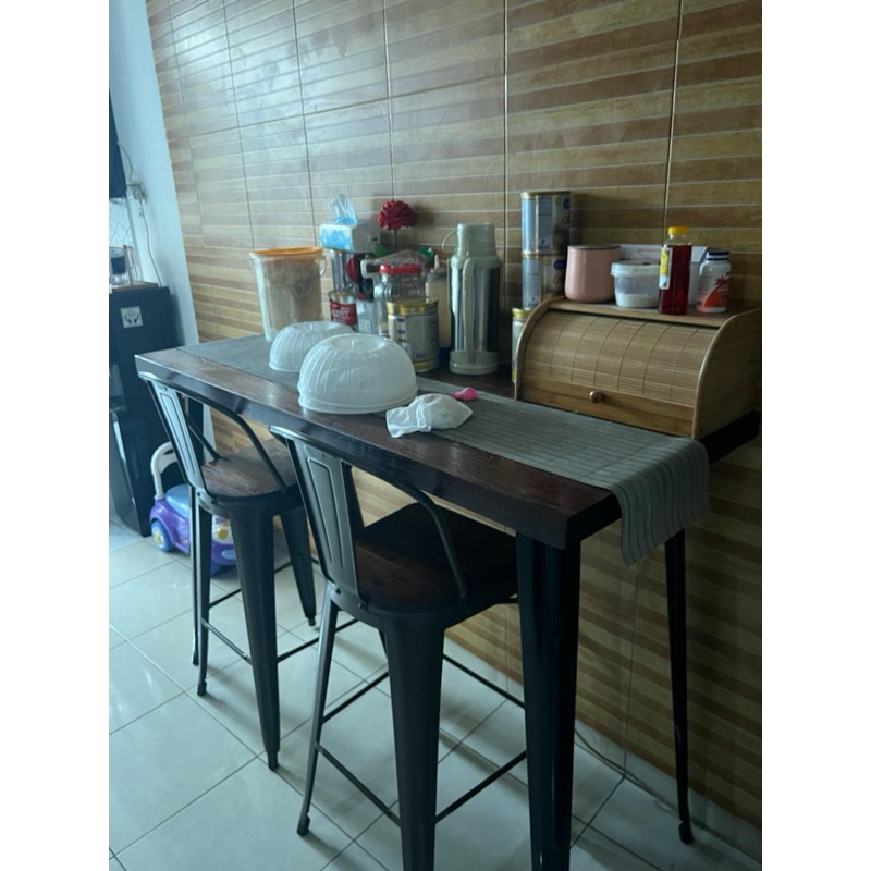 Preloved Meja dan Kursi bar cafe Informa