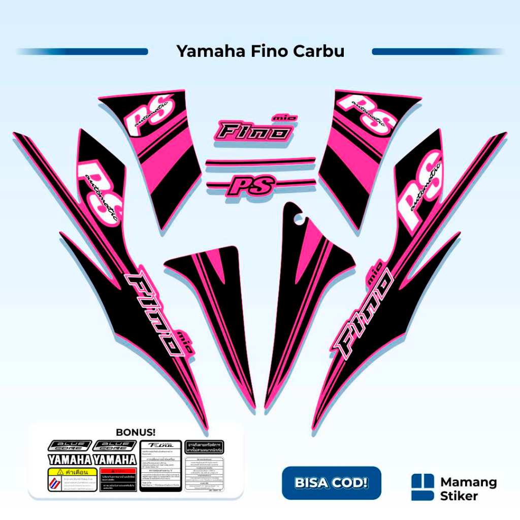 Striping Fino Karbu Classic Variasi (3) Thailand Vietnam 2012 2013 Full Body 125 Fino Lama