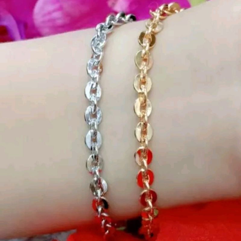 gelang rantai nori polos gelang nori kaca
