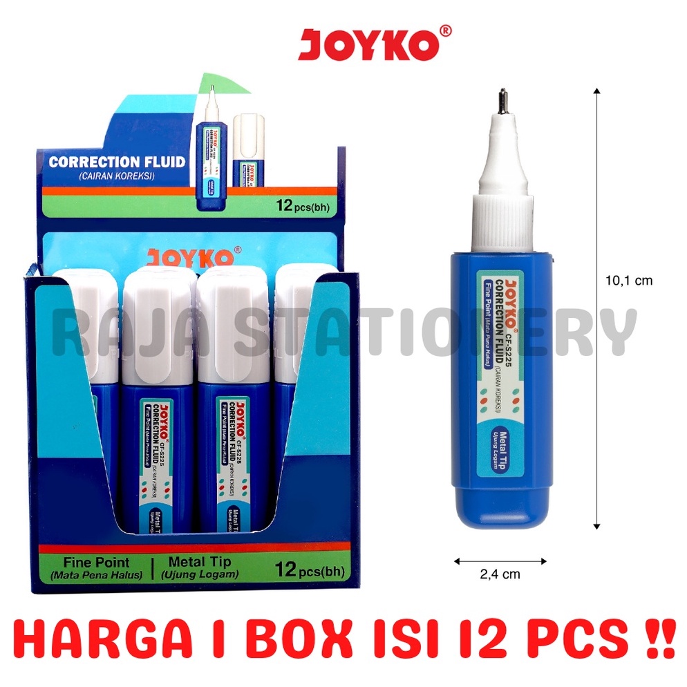 

JRX928 JOYKO CORRECTION FLUID TIPEX CAIR JOYKO CFS225 KERTAS DOKUMEN TIPX TIPEX LUSIN 12PCS