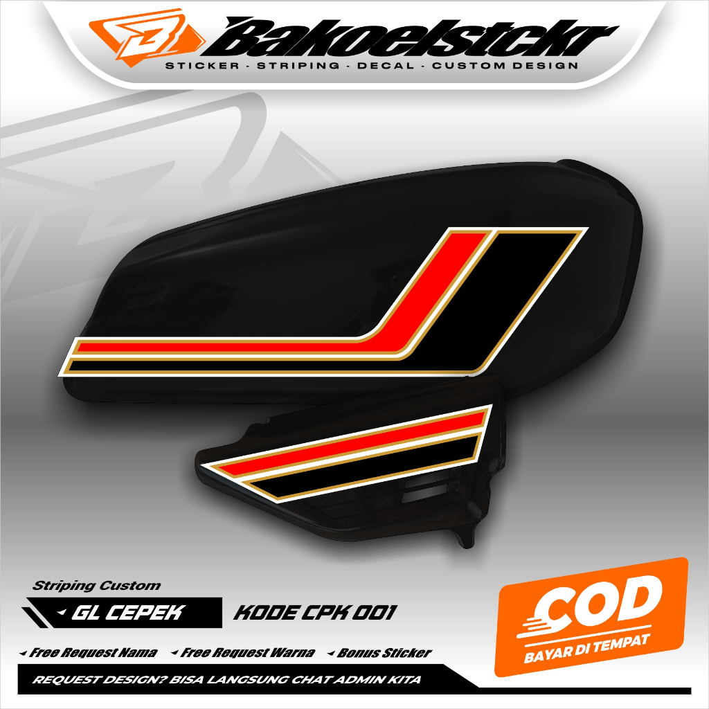 STRIPING GL 100 MODEL K5 - STRIPING GL 100 CUSTOM NAMA - STRIPING CB K5 STRIPING CUSTOM VARIASI