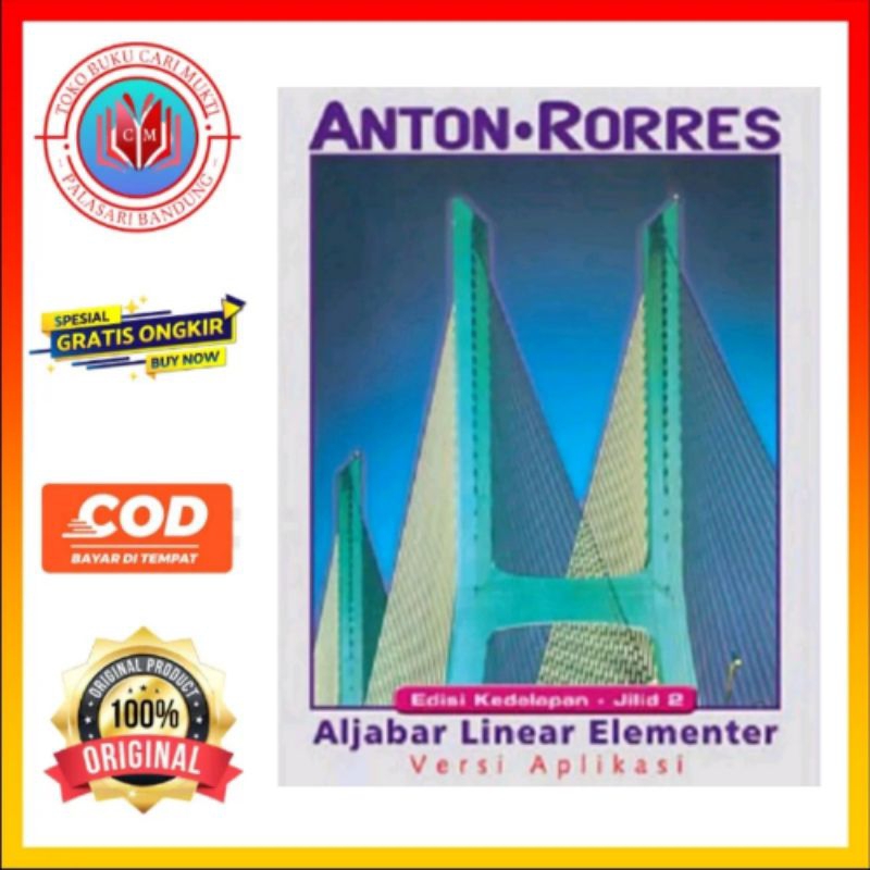 Buku Aljabar Linear Elementer Jilid 2 Edisi 8 Buku Original
