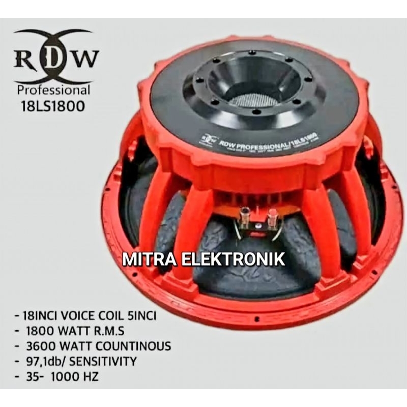 RDW 18LS1800 SPEAKER RDW 18LS1800 ORIGINAL