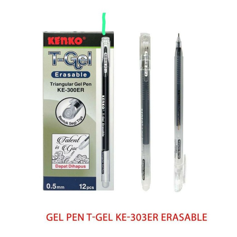 

YWU751 Dikon Pulpen Hapus Kenko Ke33ER TGEL 1pak12pcs