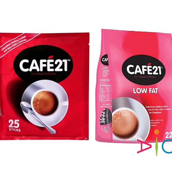 

ORIGINAL Cafe 21 Coffee mix 2in1 Cafe21 Kopi 2 in 1 Tanpa Gula No Sugar Added