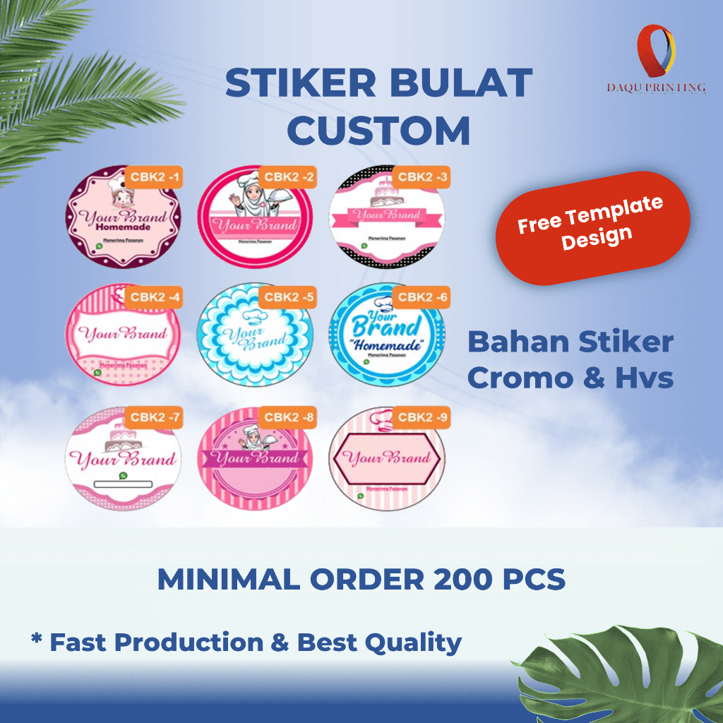 

CUTTING STIKER,KEMASAN PRODUK, STIKER CUP BOTOL