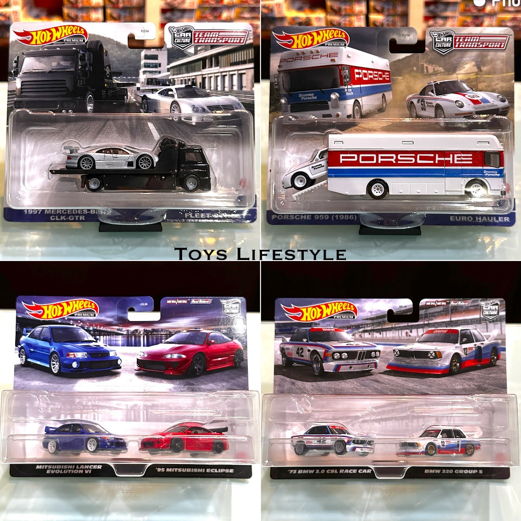 Mobil Hotwheels Hot Wheels Diecast Team Transport Twin Pack Car Culture