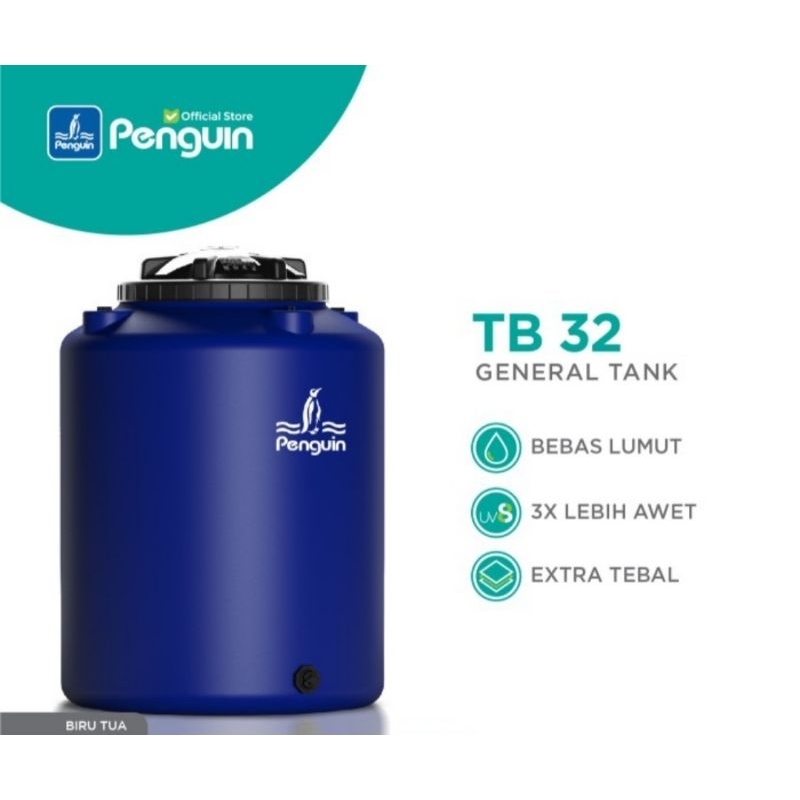 Torent / Tangki / Tandon Air Penguin 300 Liter Biru