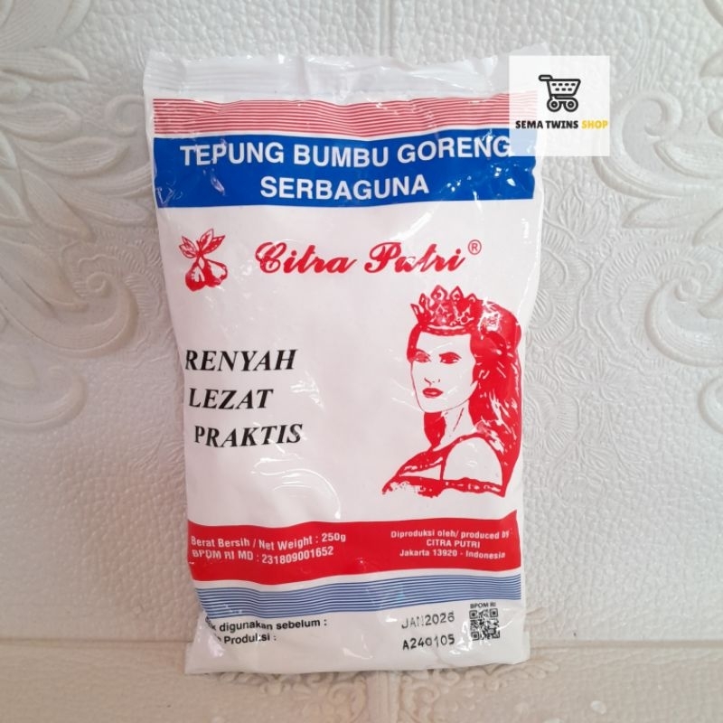 

Tepung CITRA PUTRI - Bumbu goreng serbaguna 250gr