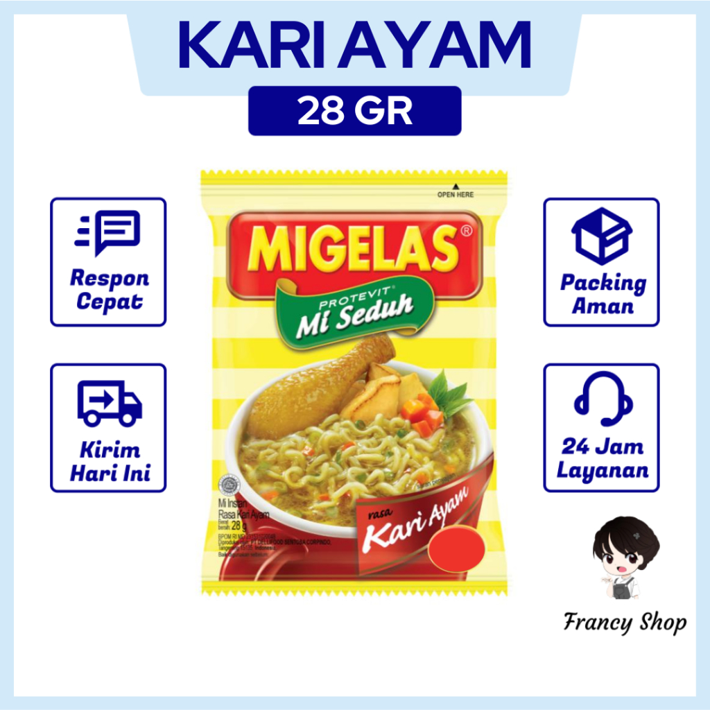 

Mi Gelas Kari Ayam Mie Seduh Instant 28 gr