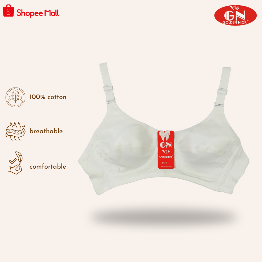 Golden Nick -  Bra Sport Remaja Warna Putih Bh Anak sekolah BH 225 COD